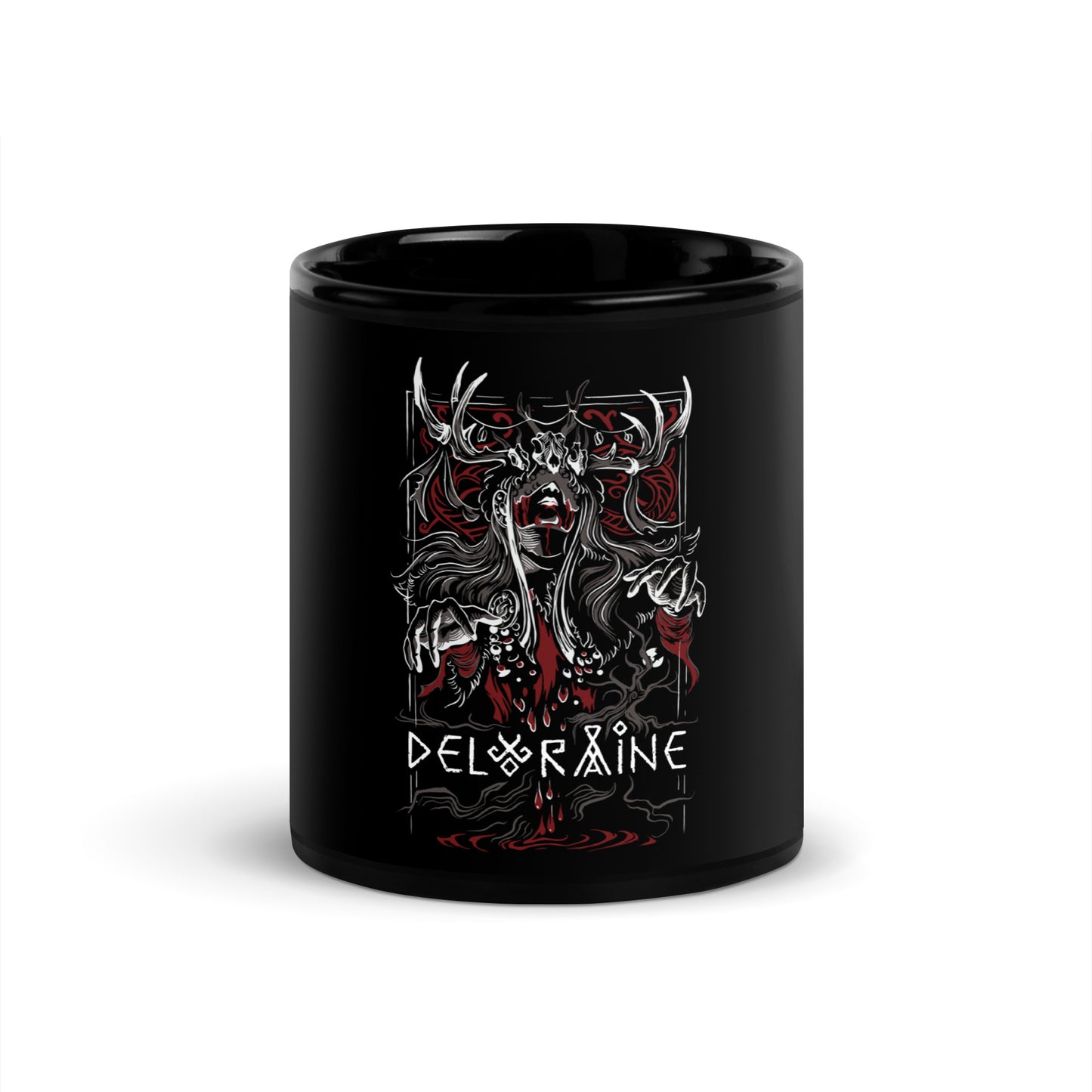Deloraine Ragnarok Černý Hrnek
