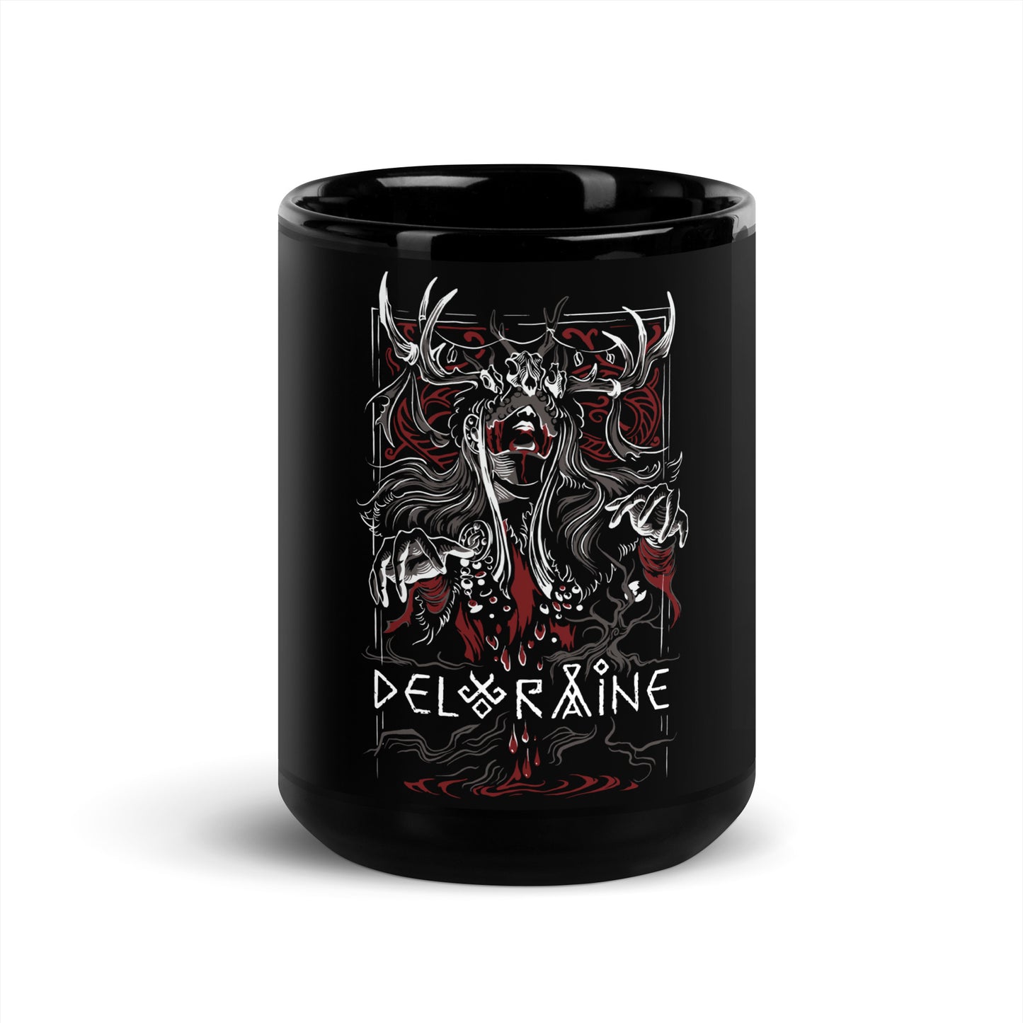 Deloraine Ragnarok Černý Hrnek