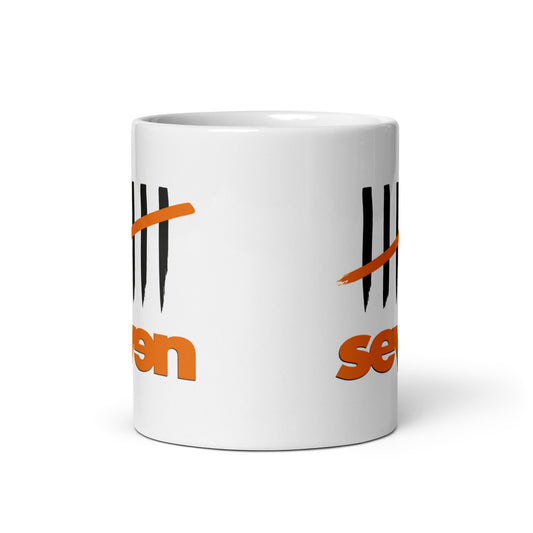 Seven - white ceramic mug