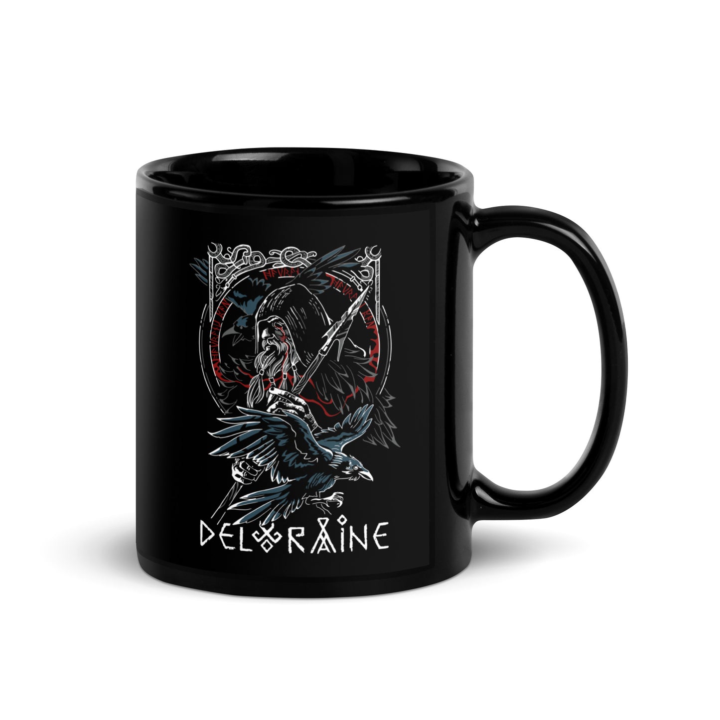 Deloraine - Odin, the Lord of the Ravens Black Mug