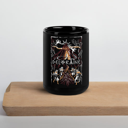 Deloraine Sabat Black Glossy Mug