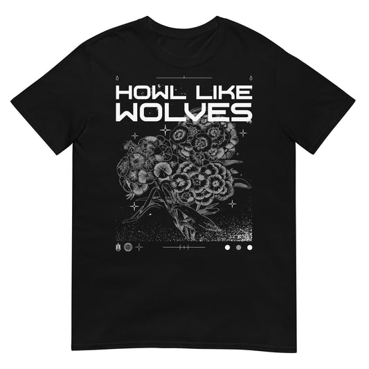 HOWL LIKE WOLVES Design Flower T-Shirt