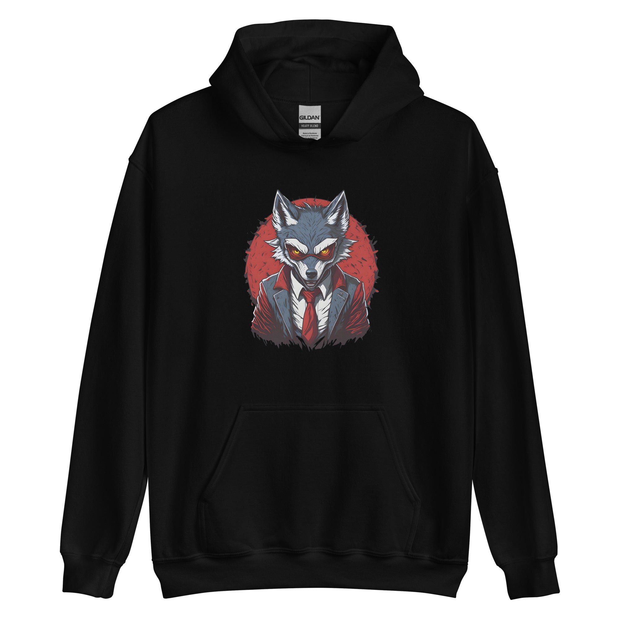 Wolf design hoodie sale