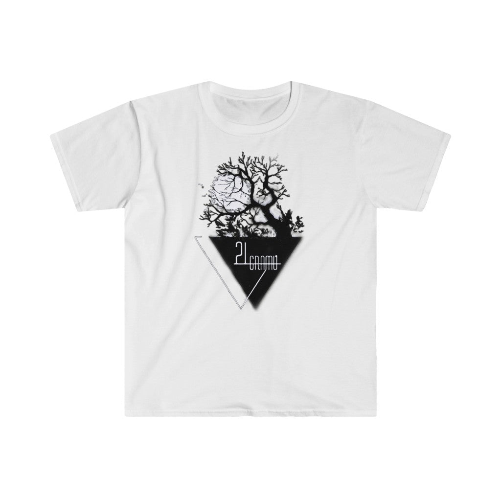 21 Gramů Rock Band White Sun Tree Logo Unisex Basic Softstyle T-Shirt