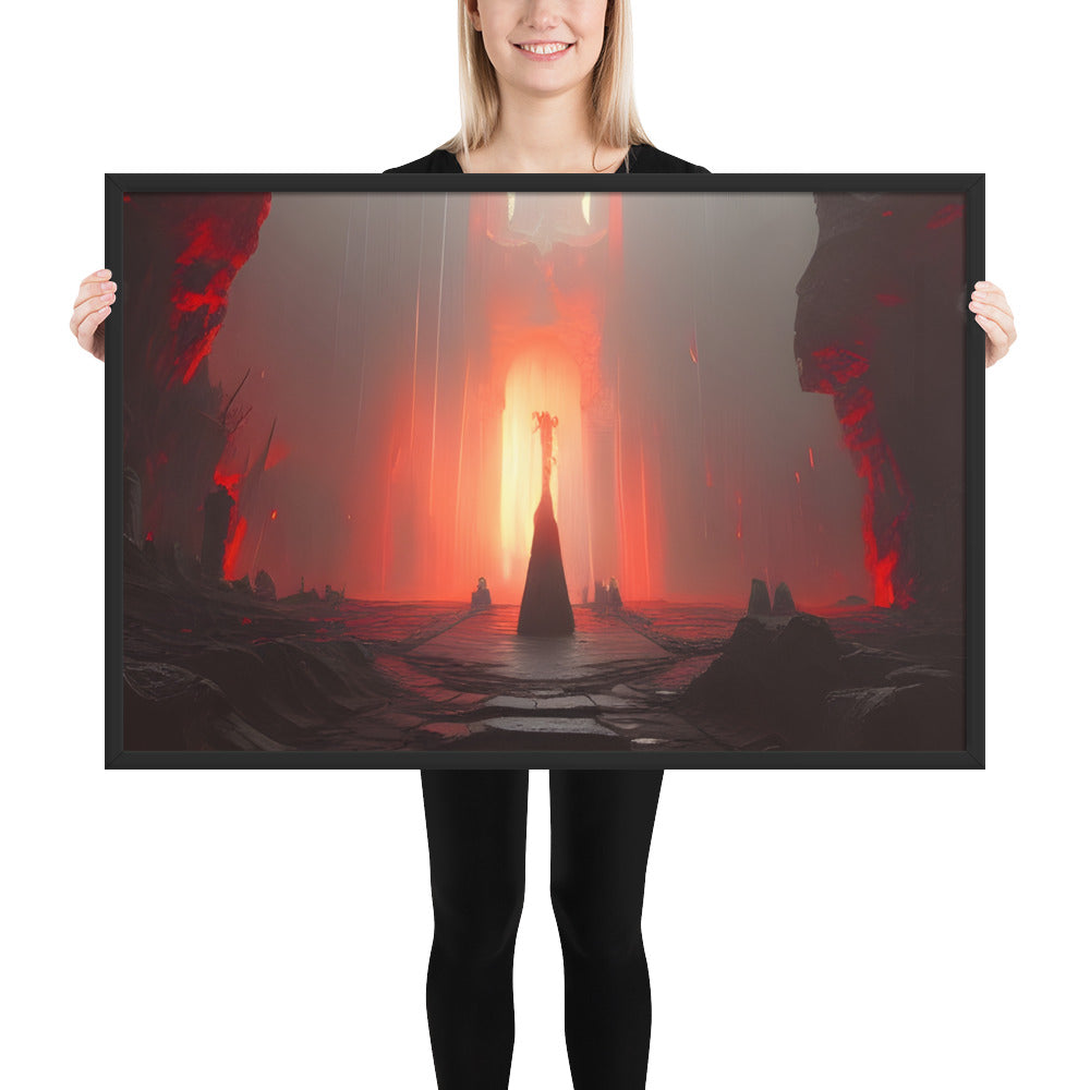 Entrance To Hell Framed Poster