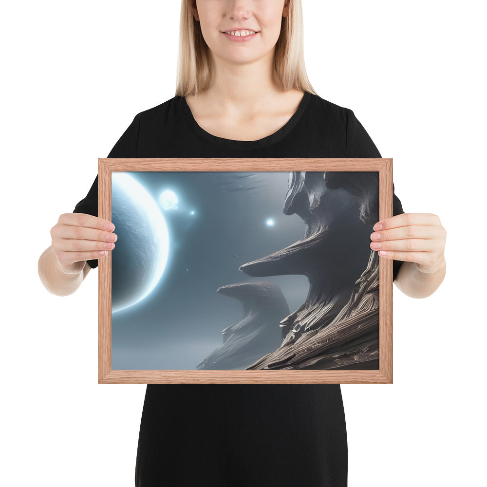 Galactic Fiction Framed Poster