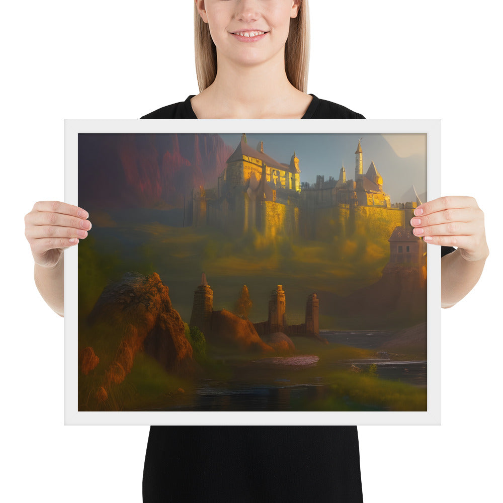 Medieval Castle Framed Poster