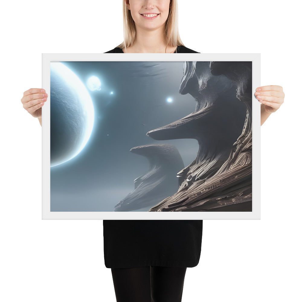 Galactic Fiction Framed Poster