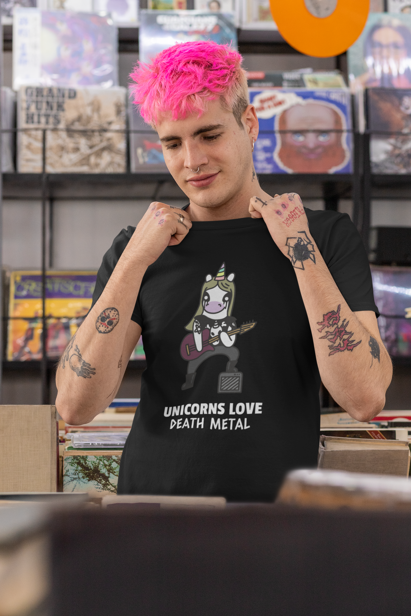 Unicorns Love Death Metal Unisex T-Shirt