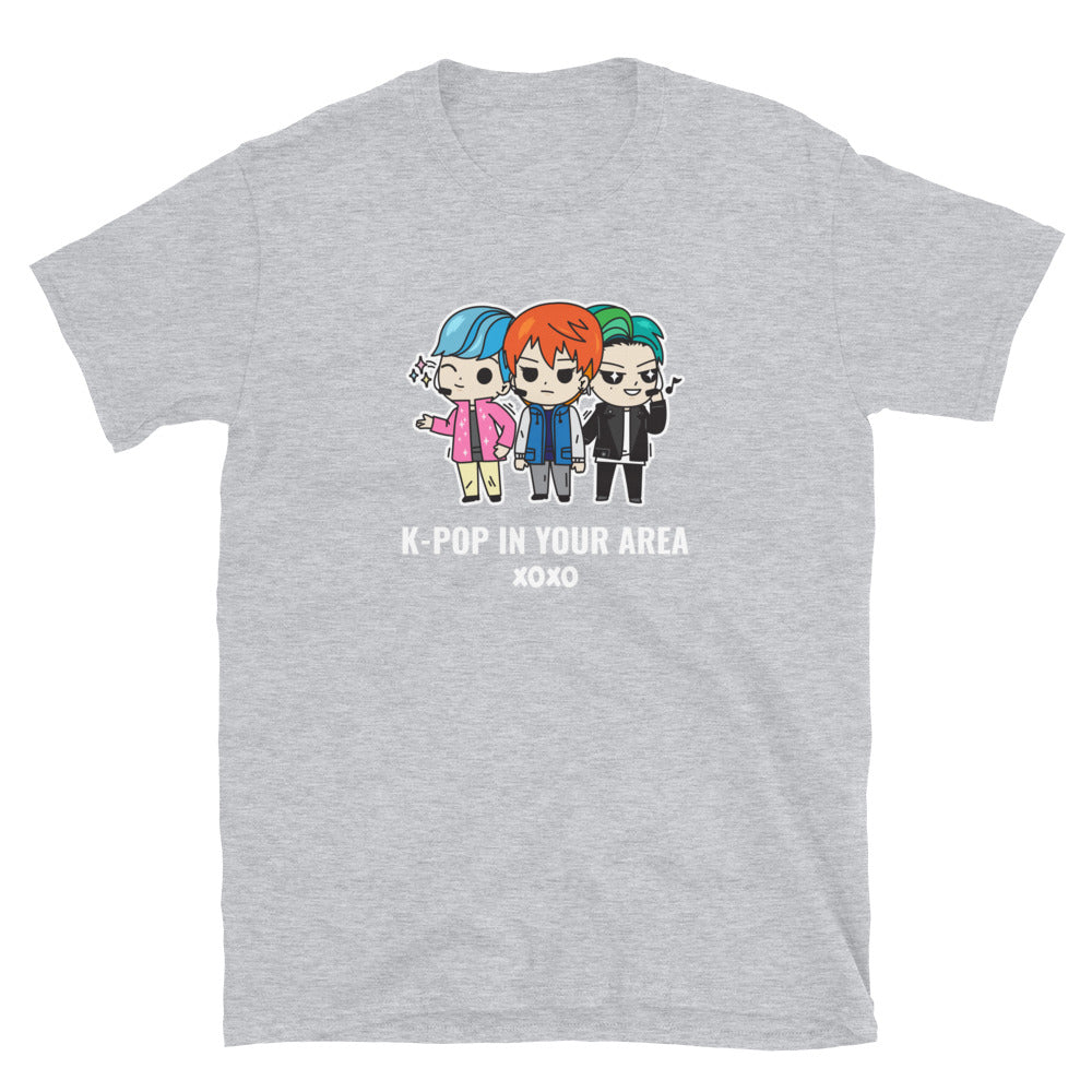 K-POP In Your Area White Korean Popular Music Korean Pop Unisex T-Shirt